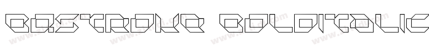 BQStroke BoldItalic字体转换